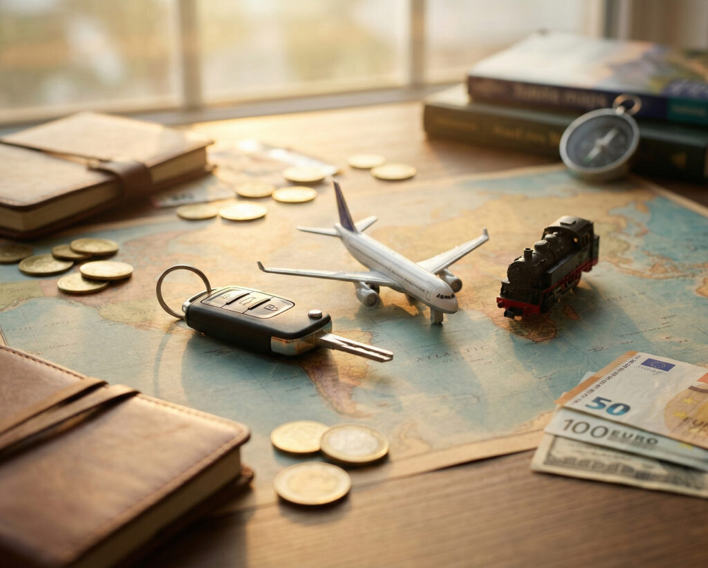 Jämförelse mellan bil, tåg och flyg för olika resor